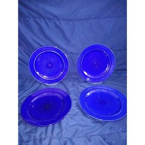 Cobalt Blue 10.25" dinner plates (set of 4)